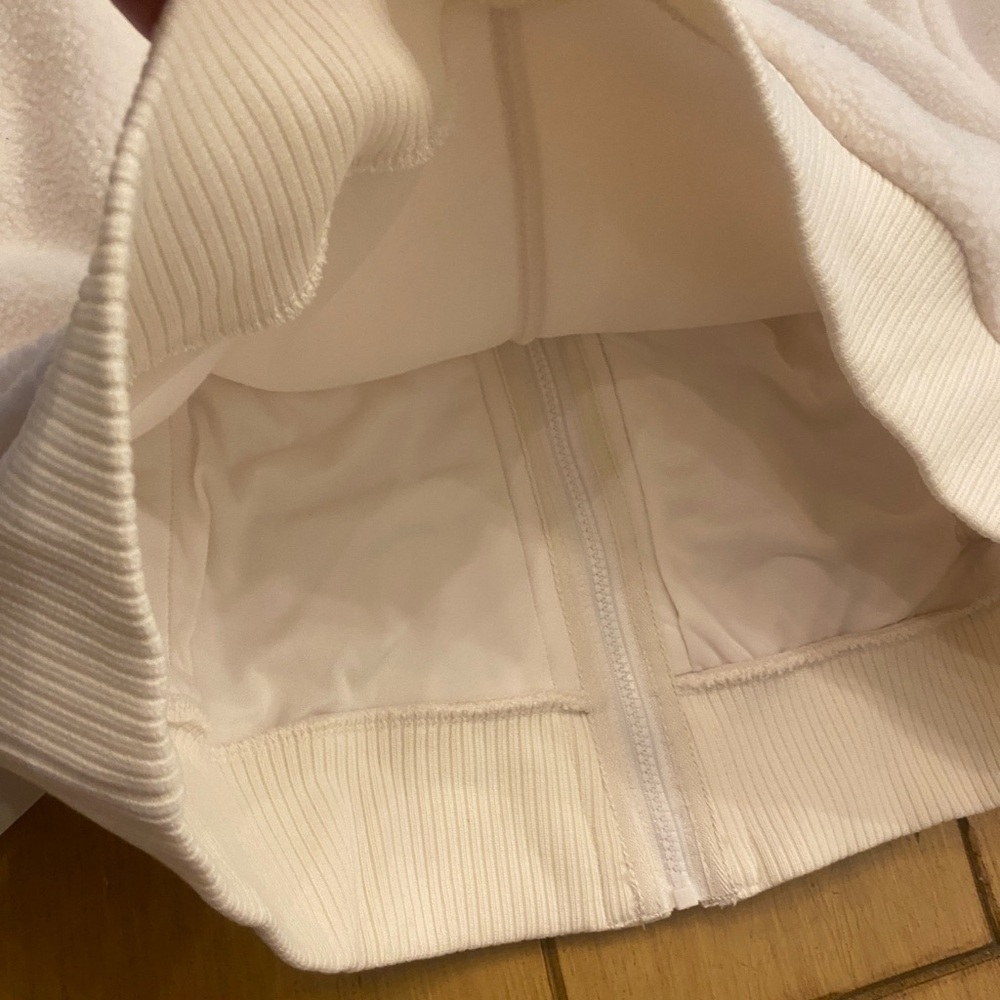 All in Motion Women’s White Fleece New Hooded Jacket size - Picture 4 of 13